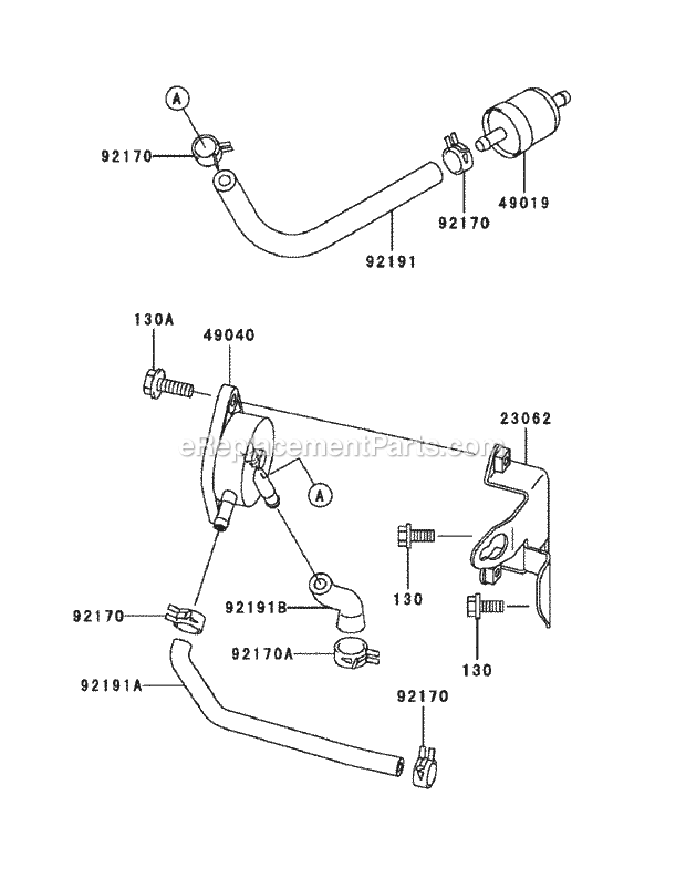 Fh680v-As29 Fuel Tank & Fuel Valve Diagram and Parts List for M54-KW 53AI8CTW750 Cub Cadet Sprayer